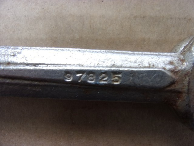 Vintage Bridgeport Hardware Nickel Molybdenum Open-End Wrench 5/8 11/16