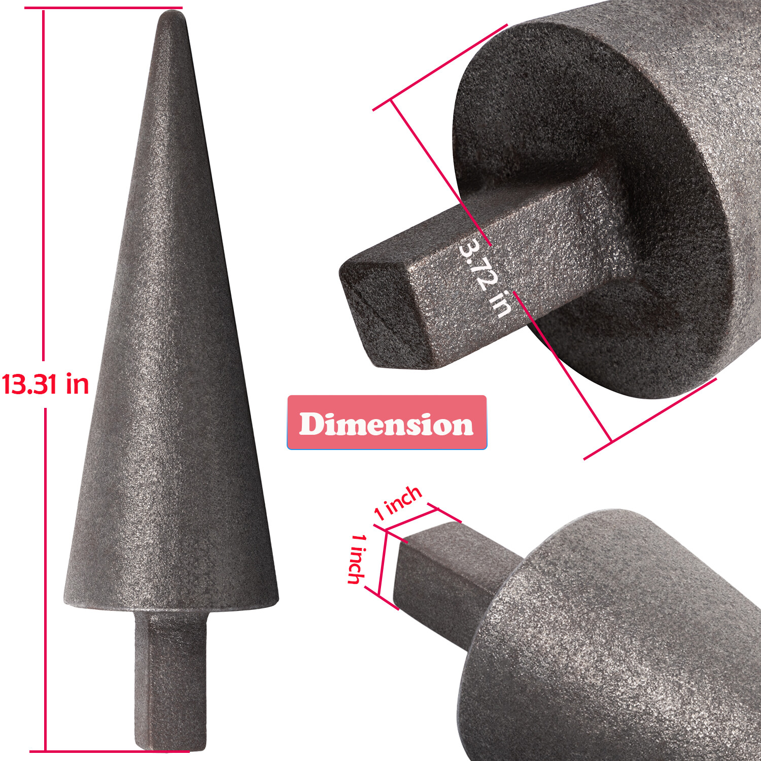 Blacksmith Anvil Mandrel Metal Forming Cone 1″ Hardy Tool