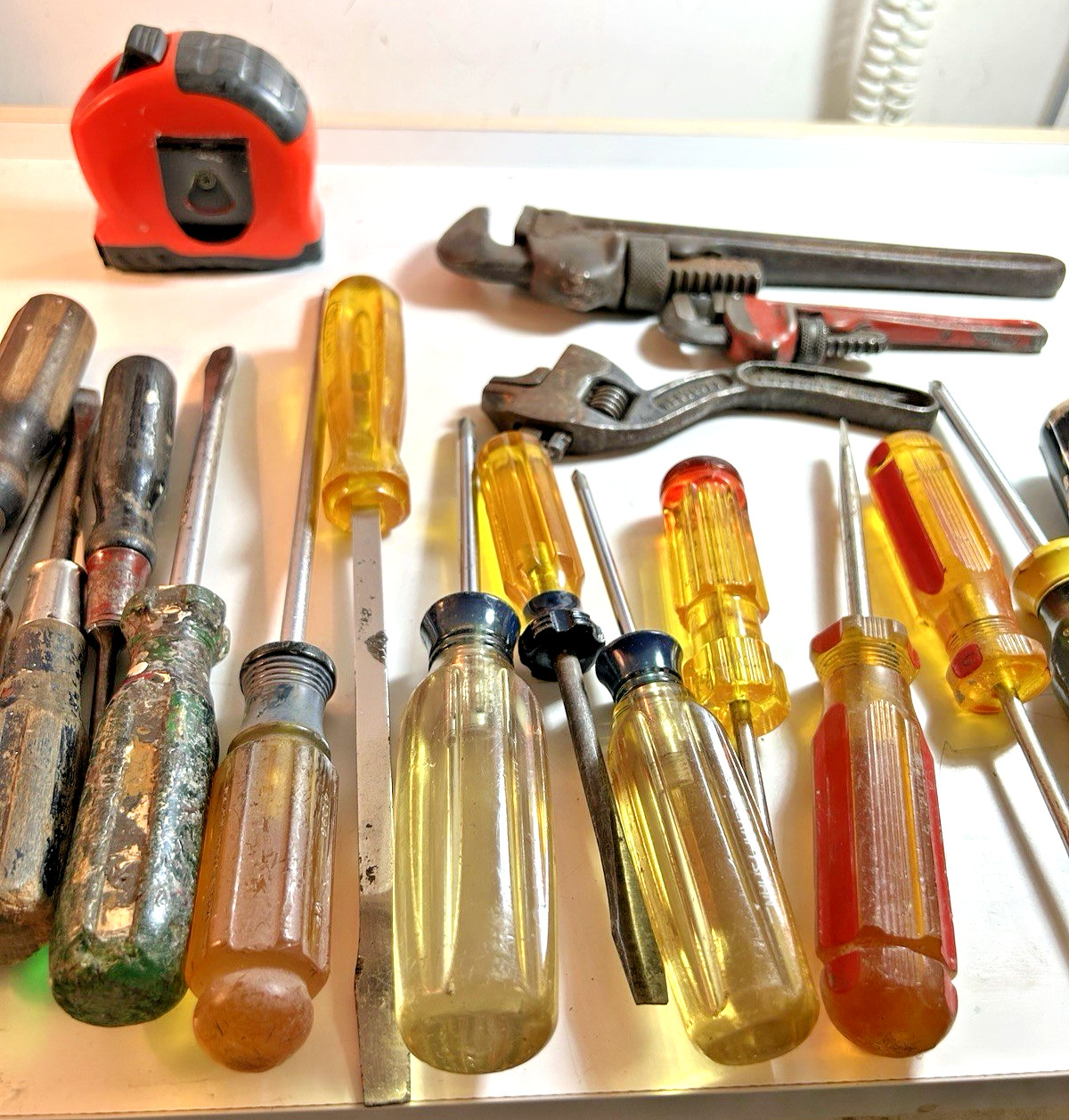 Vintage Lot Of 23 USA PreOwned/Used Tools Stanley Craftsman SnapOn Rigid Etc