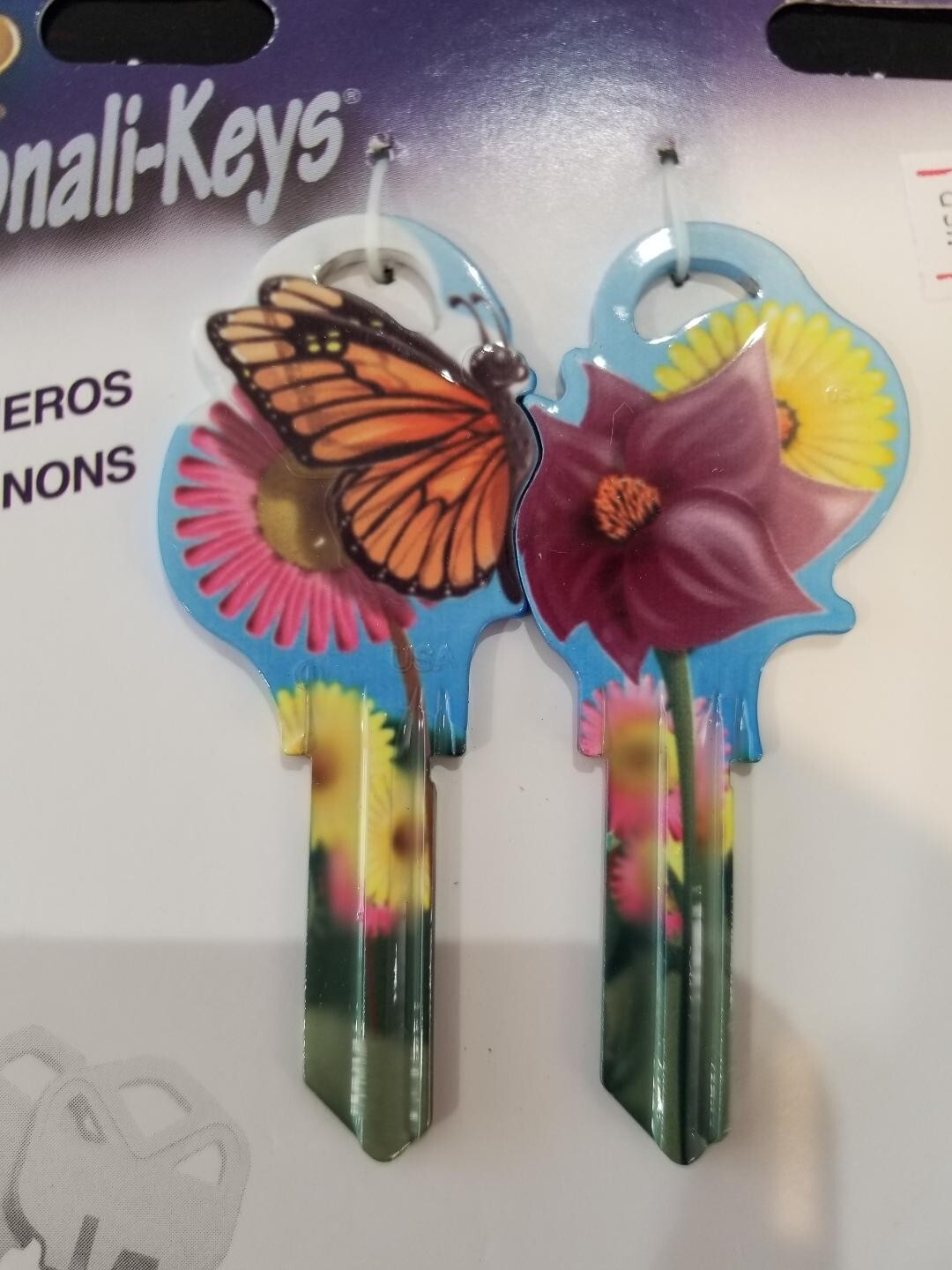MATES BUTTERFLY & FLORAL SCHLAGE SC1 KEYBLANK – READ DETAILS BELOW