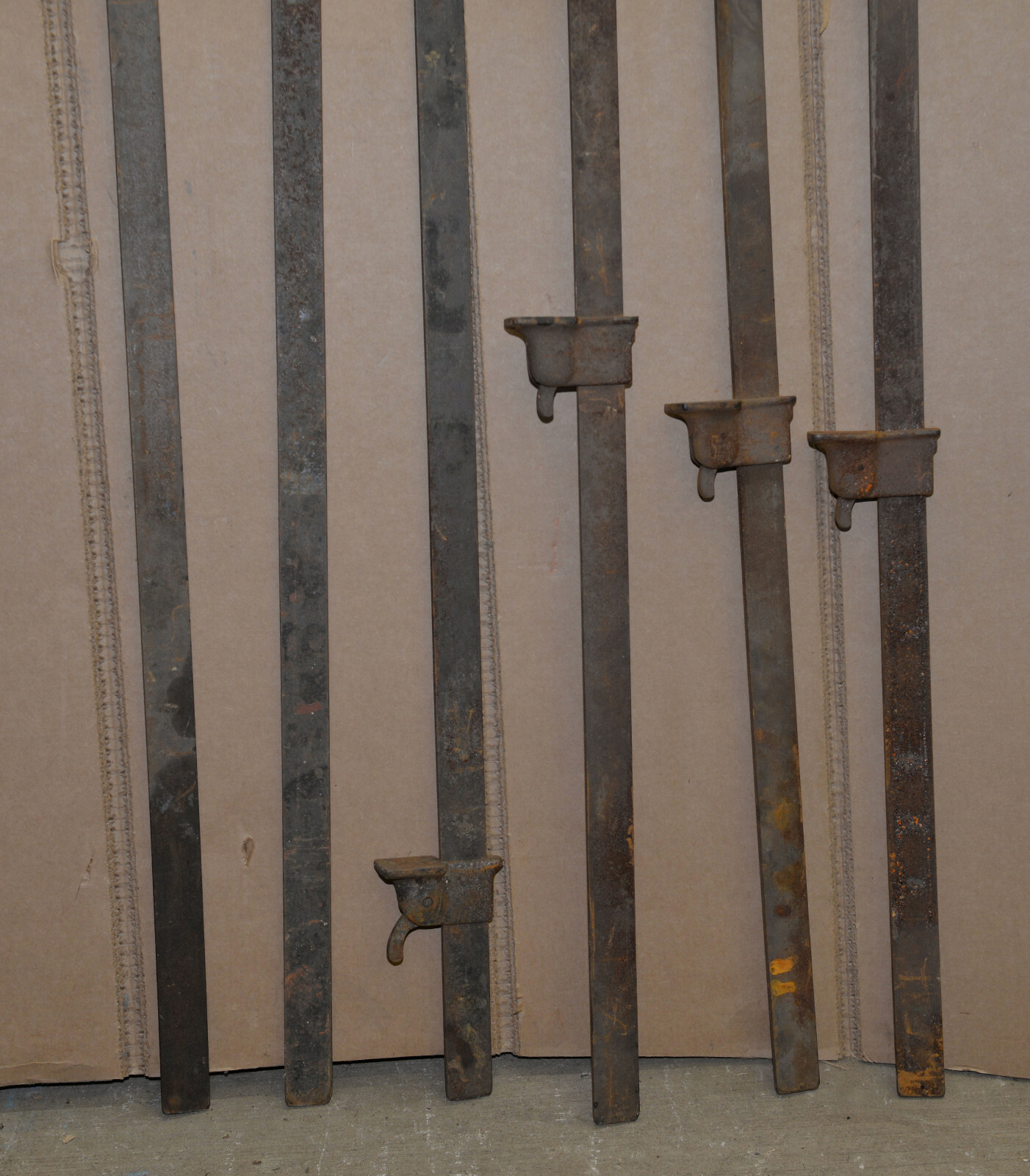 6 Wetzler bar clamps 3 each 54″ & 42″ long woodworkers USA collectible tool lot