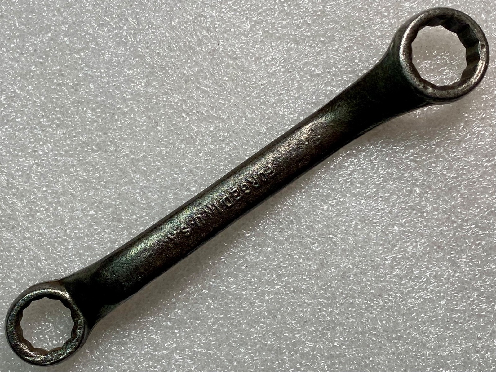 Vintage Jos. Shaw 1/2” x 9/16”-12 Point Offset Box-End Wrench, ca. 1940’s, USA