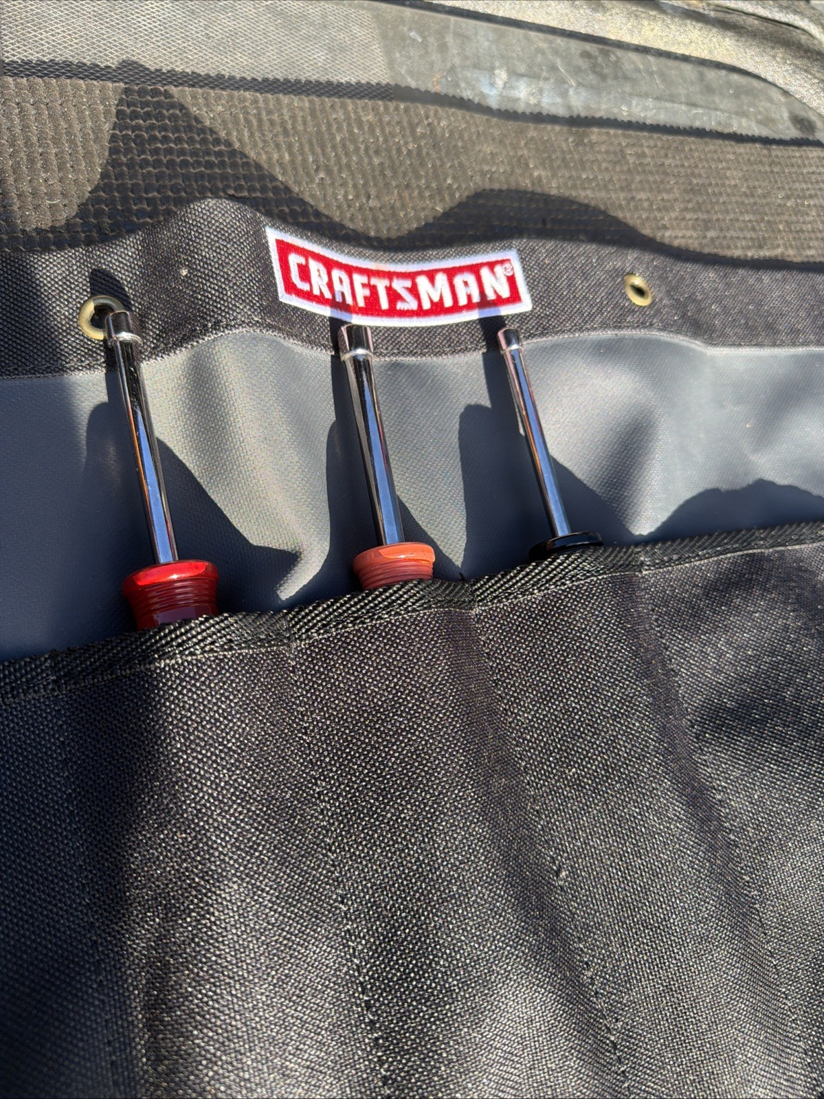 Sears Craftsman Logo Nos Rare 14 Slot Tool Pouch Wrench Chisel Roll W Velkro
