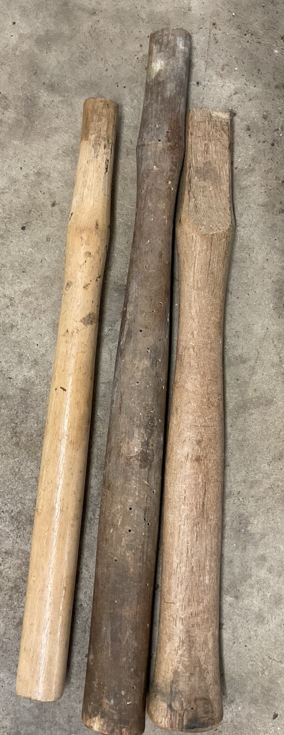Wood Replacement Handles For Hand Tools Lot Of 3