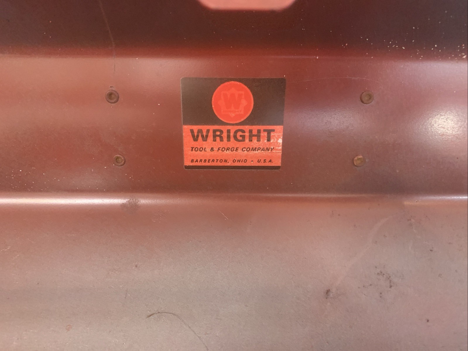 Vintage Classic Wright Tool & Forge Company Toolbox Barberton Ohio Made In USA