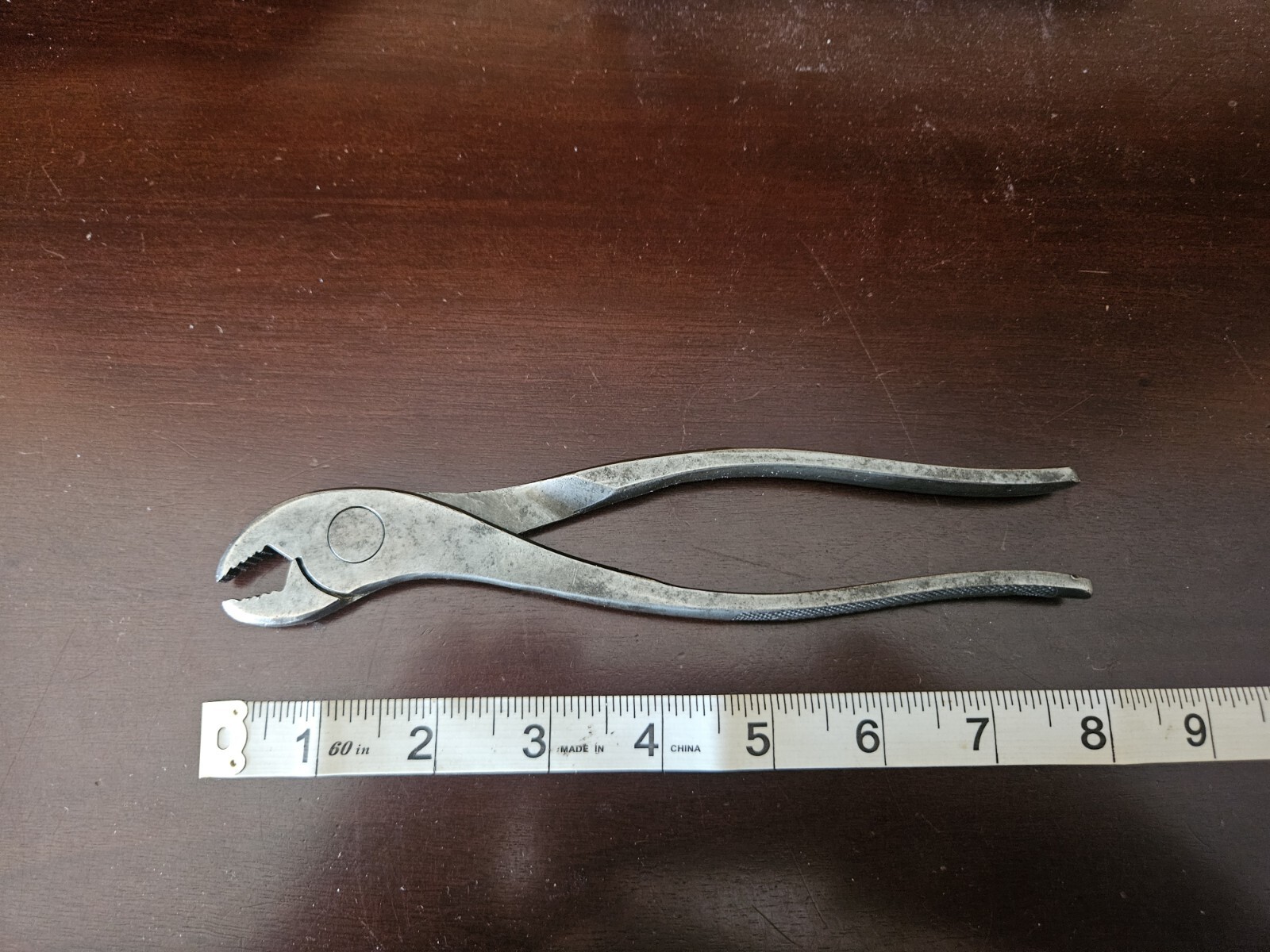 VINTAGE PLOMB LOS ANGELES #2218 BATTERY PLIERS PLVMB LA EXC. SHAPE!