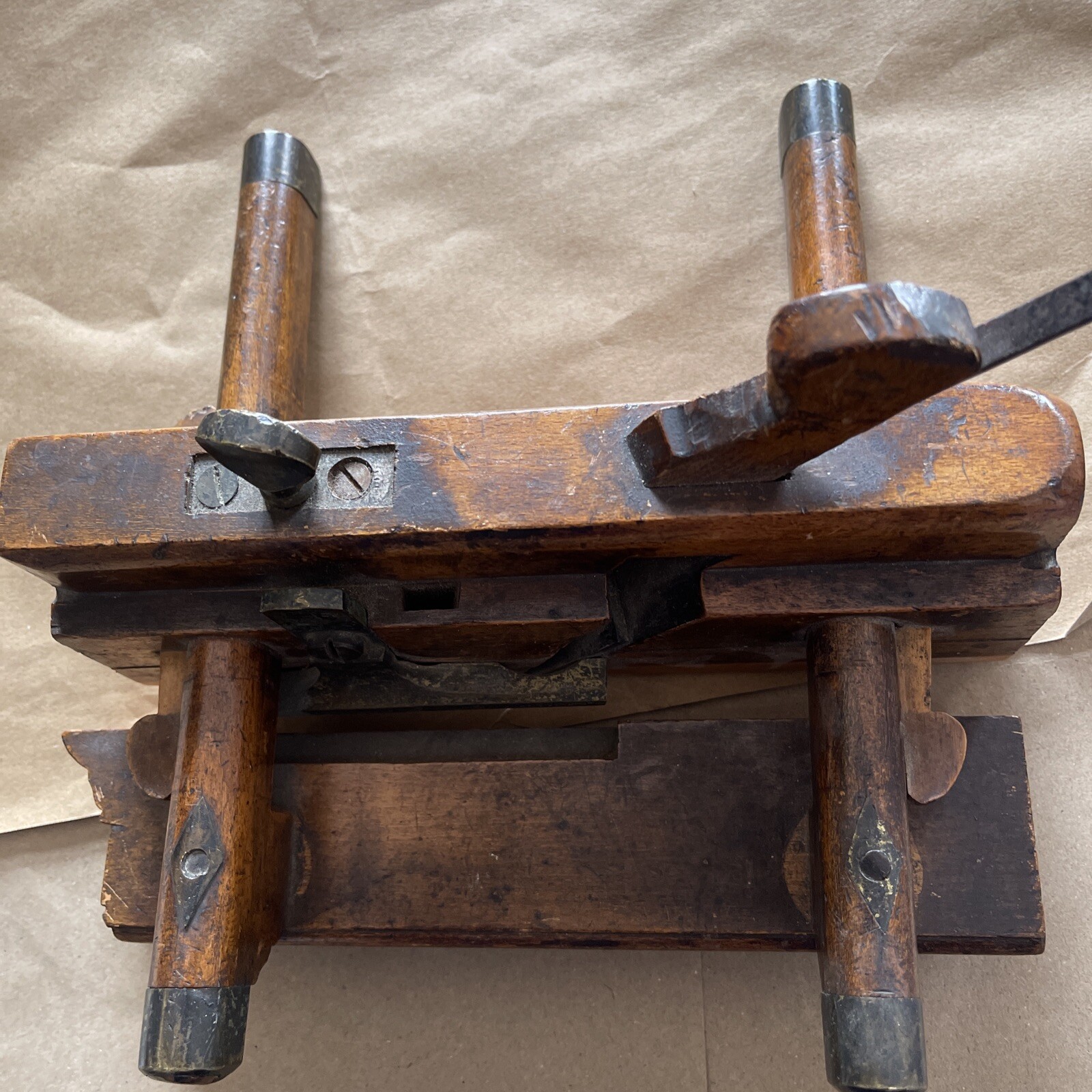 Antique Mathieson Wood Plane.In Original Used Condition.Not Much Info.See Photos