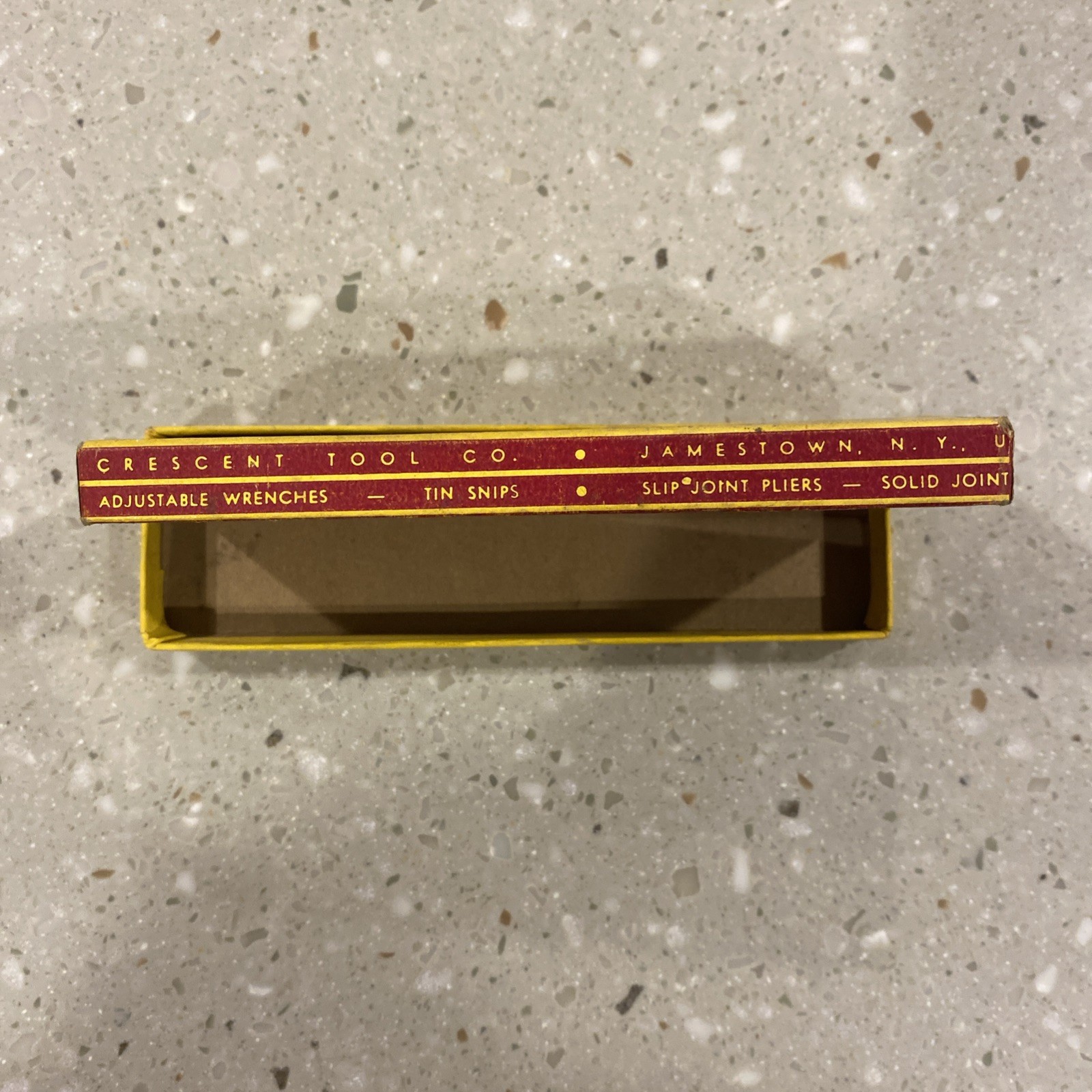 vtg CRESCENT WRENCH Box Only AC16 6″ CRESTOLOY Adjustable TOOL Jamestown NY