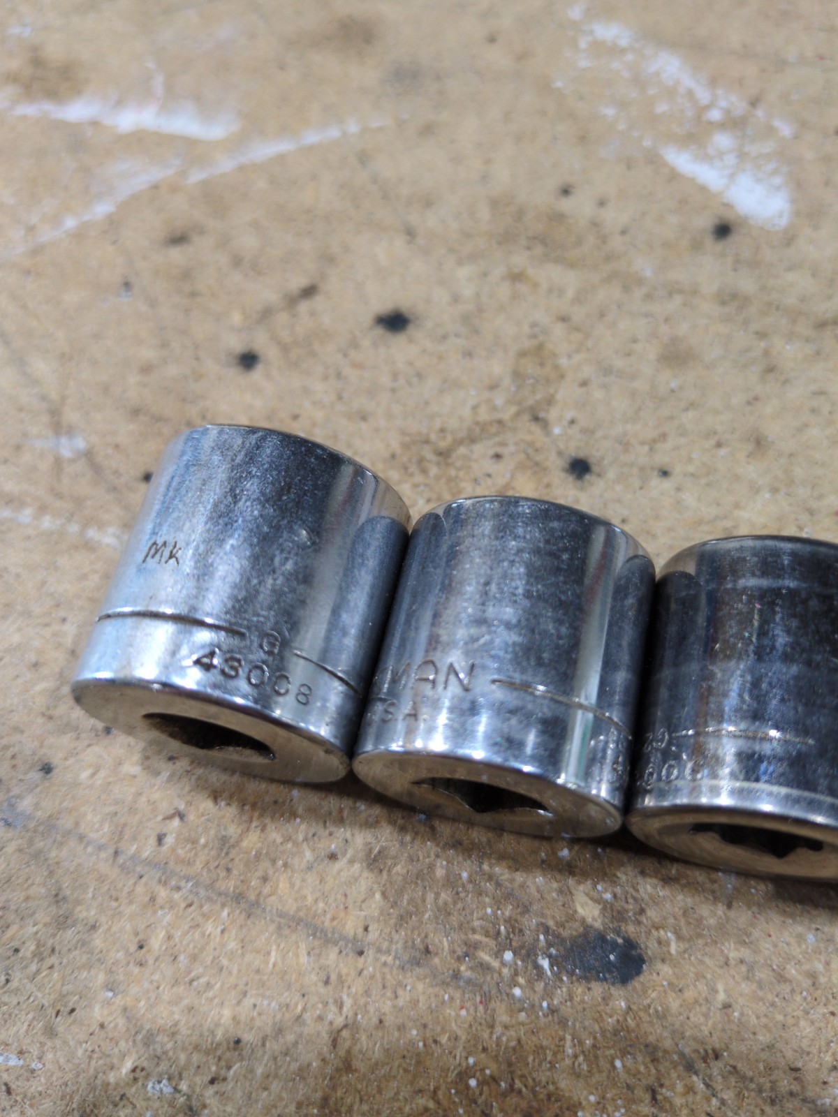 Craftsman 3/8-Drive 6-Point 8-piece Socket Set USA 3/8-13/16 SAE