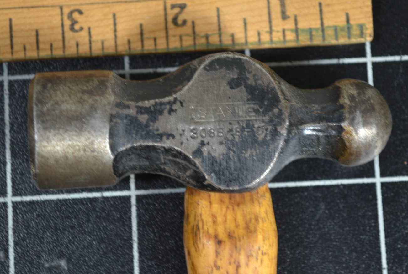 STANLEY – #308B – BALL PEIN HAMMER – 8oz HEAD – ALL ORIGINAL