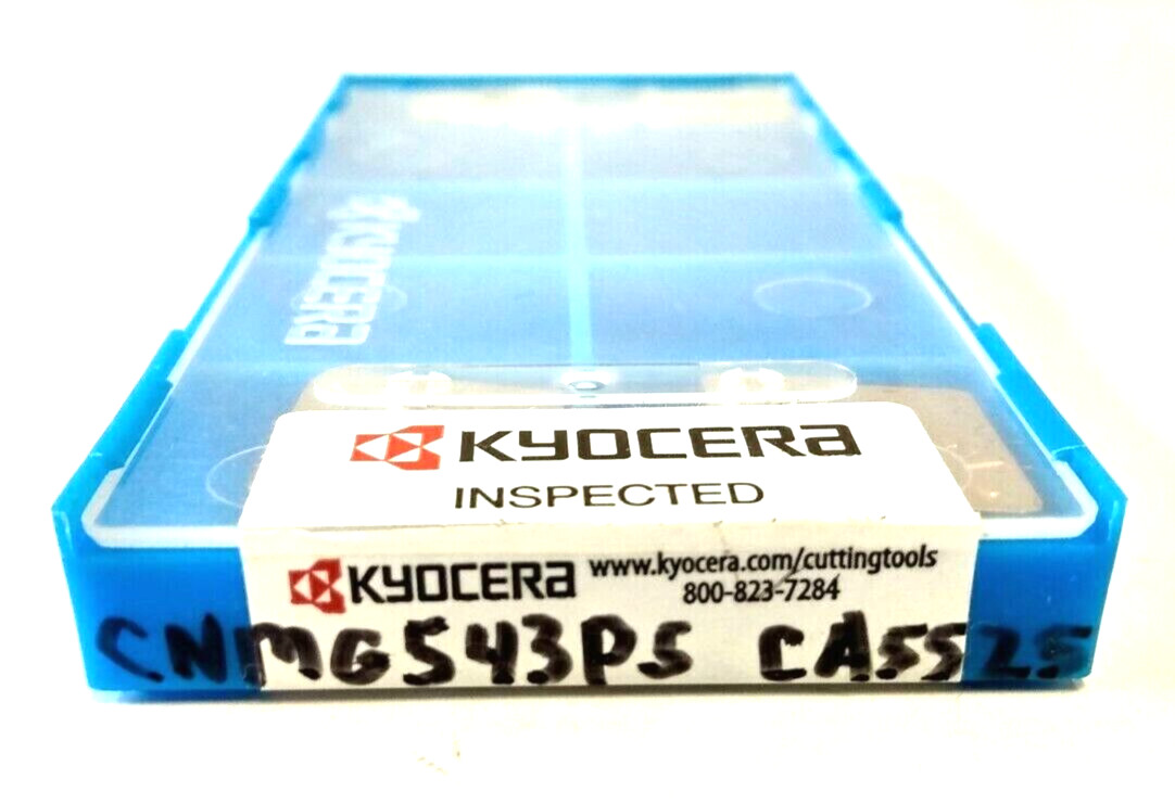 KYOCERA TJR01047 CNMG543PS CA5525 CARBIDE TURNING INSERT (4PC NEW)