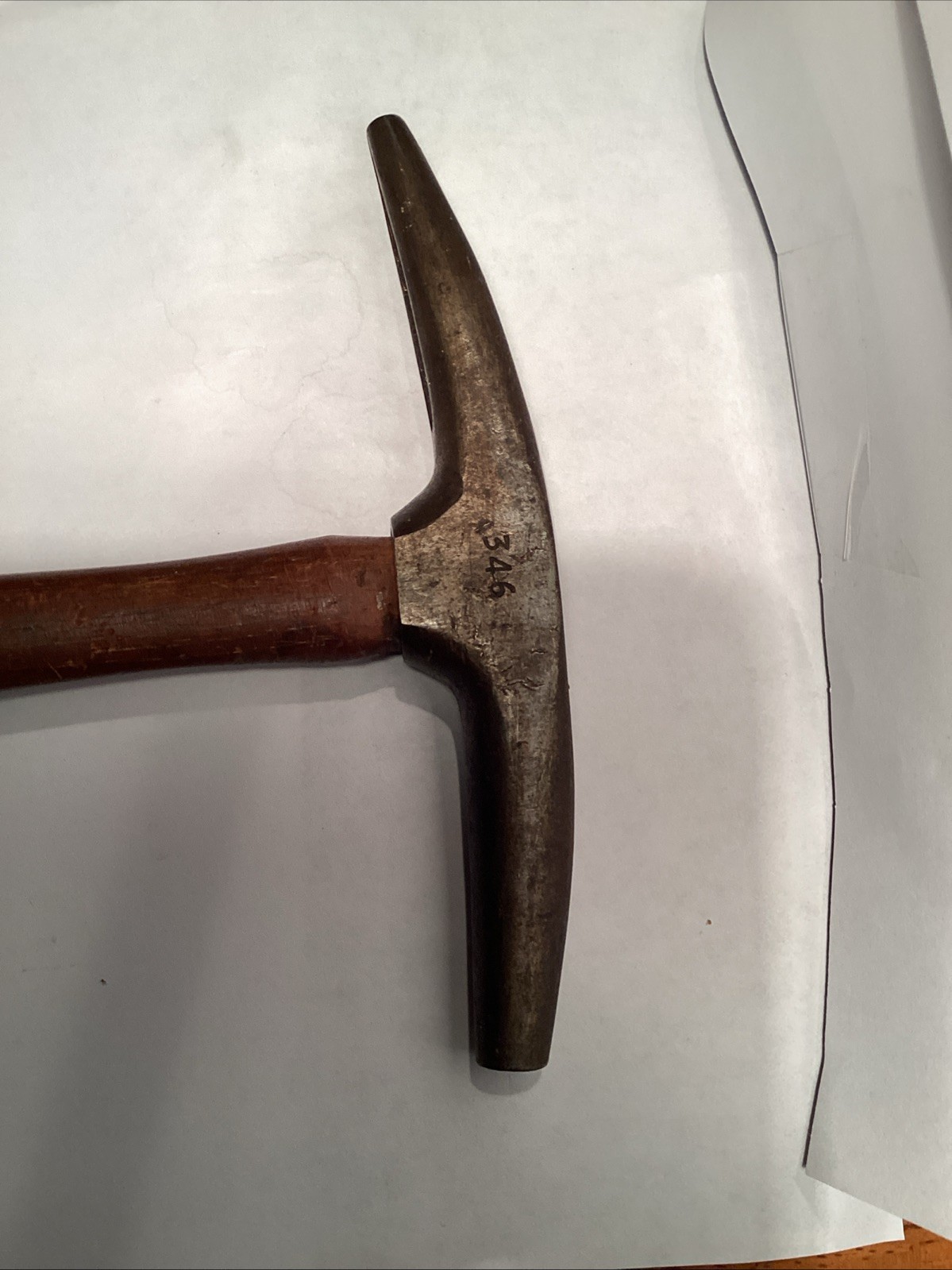 Vintage Pointed Tack hammer With Tack Wooden Hammer
