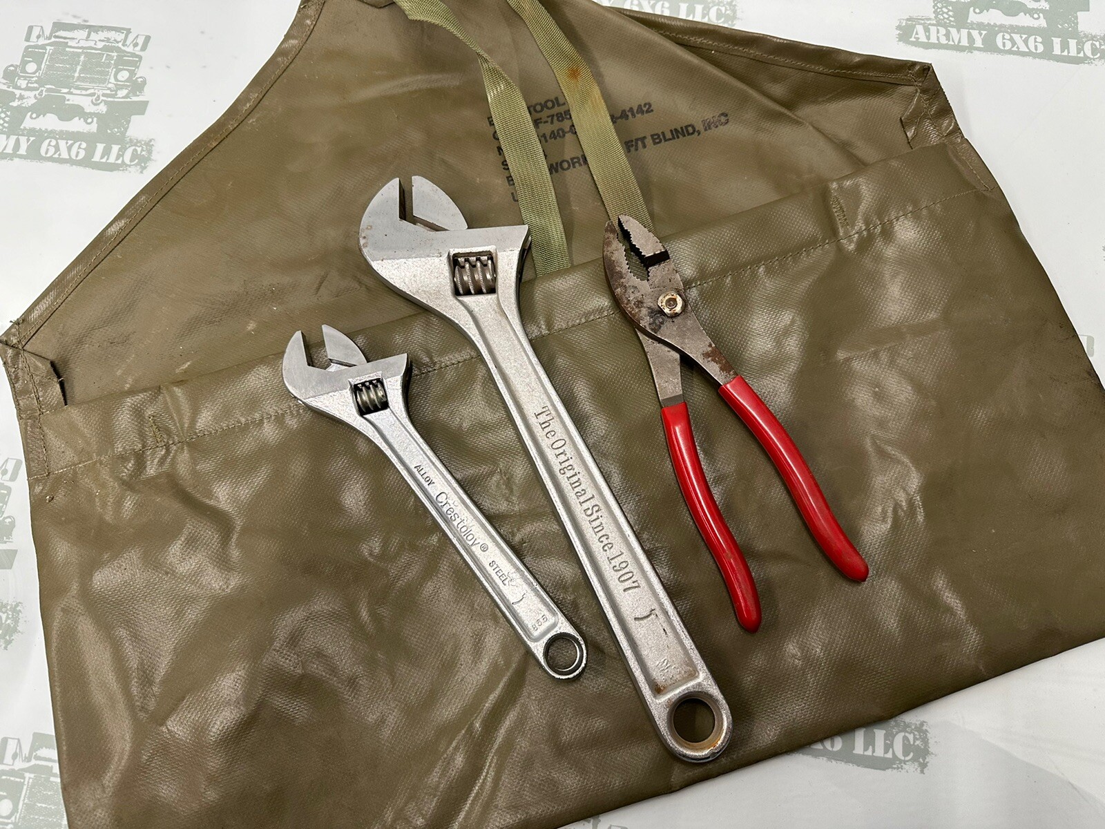 Crescent 12” & 8” Adjustable Wrench’s Wilde Plier USA Army Toolbag eBay 76 M35a2