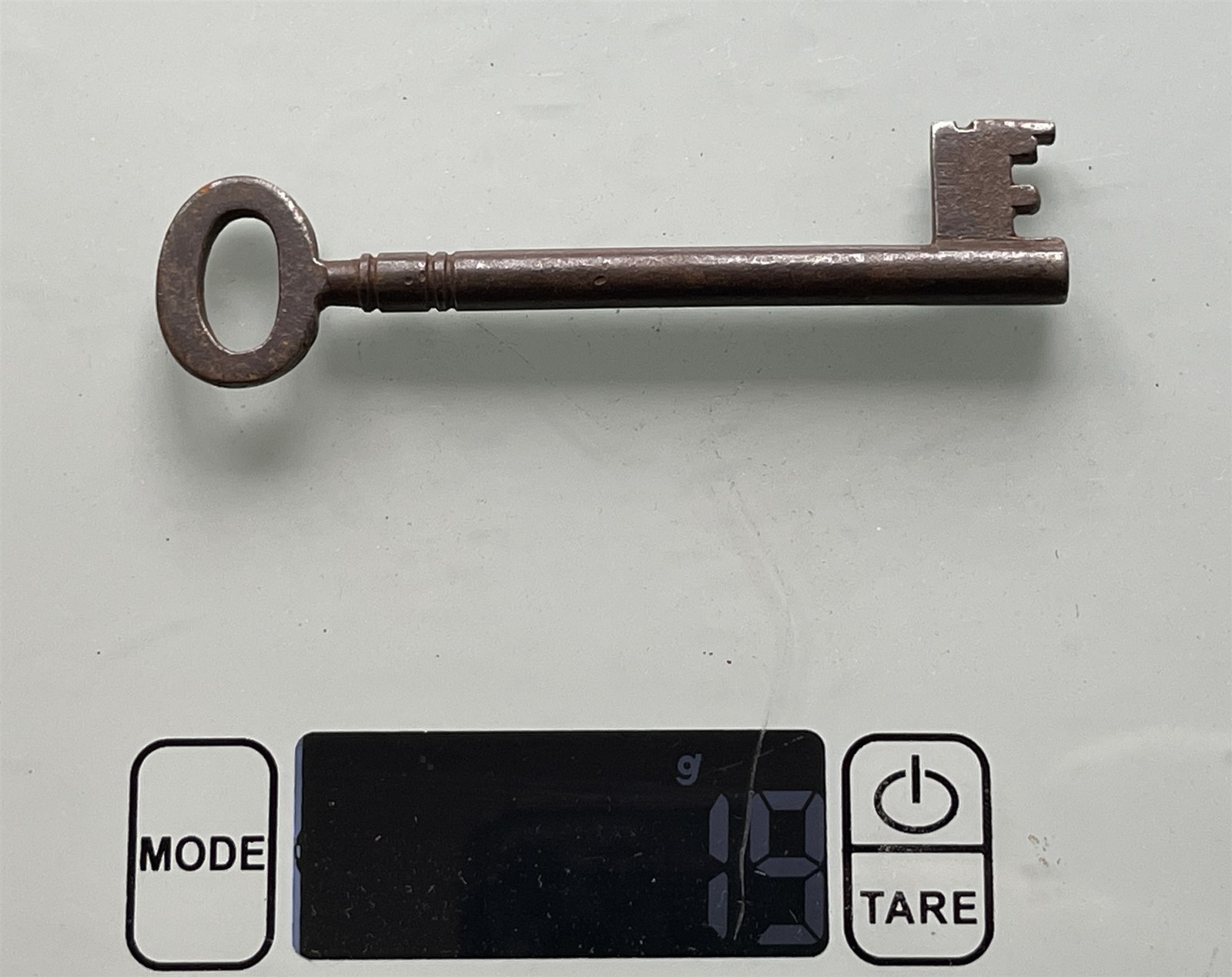 Vintage Antique Metal Skeleton / Ornament / Escape Room Key ~ 8.5cm #pF181