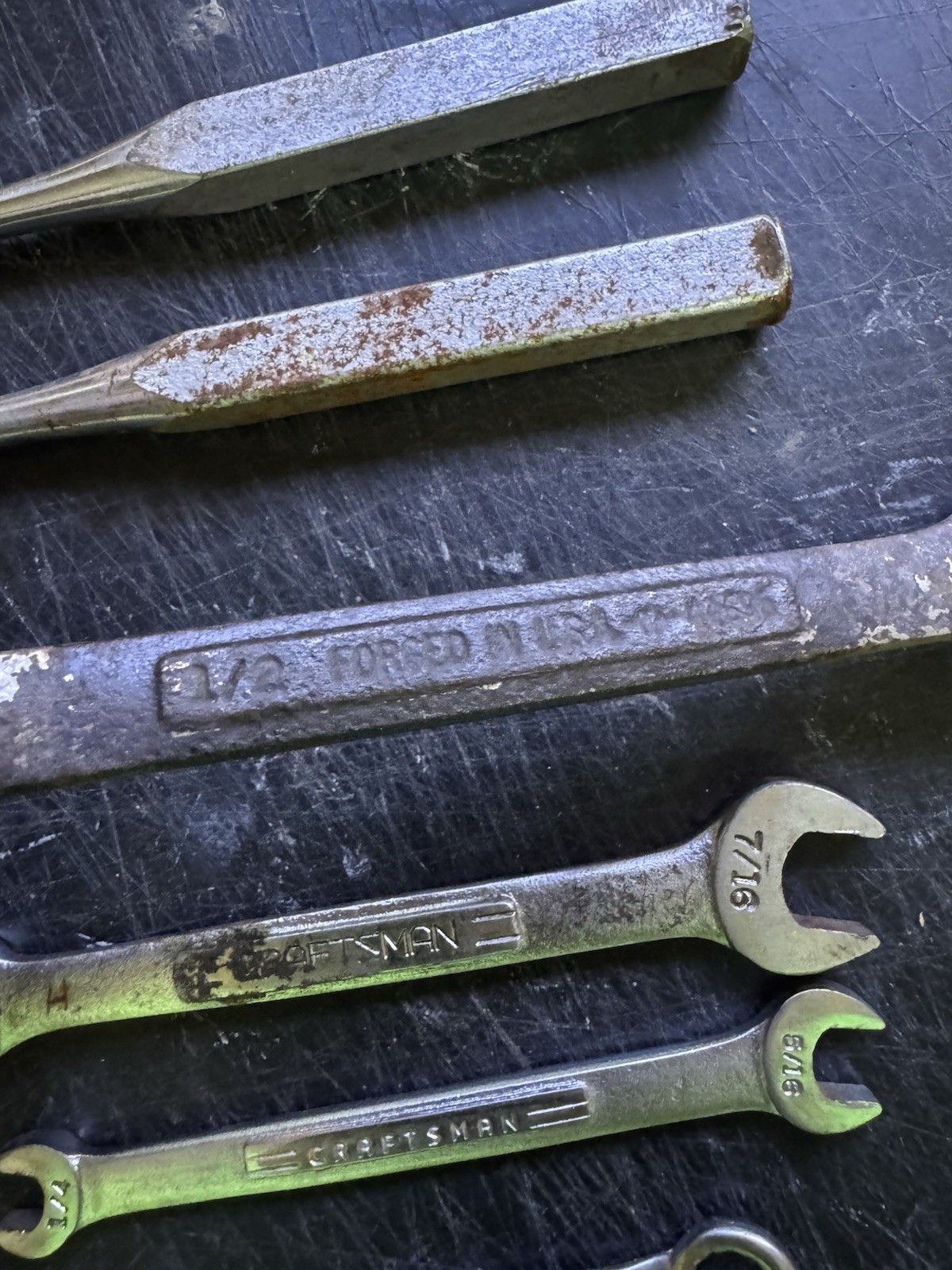 Craftsman Tool Lot Cold Punch Wrench Socket 7pcs