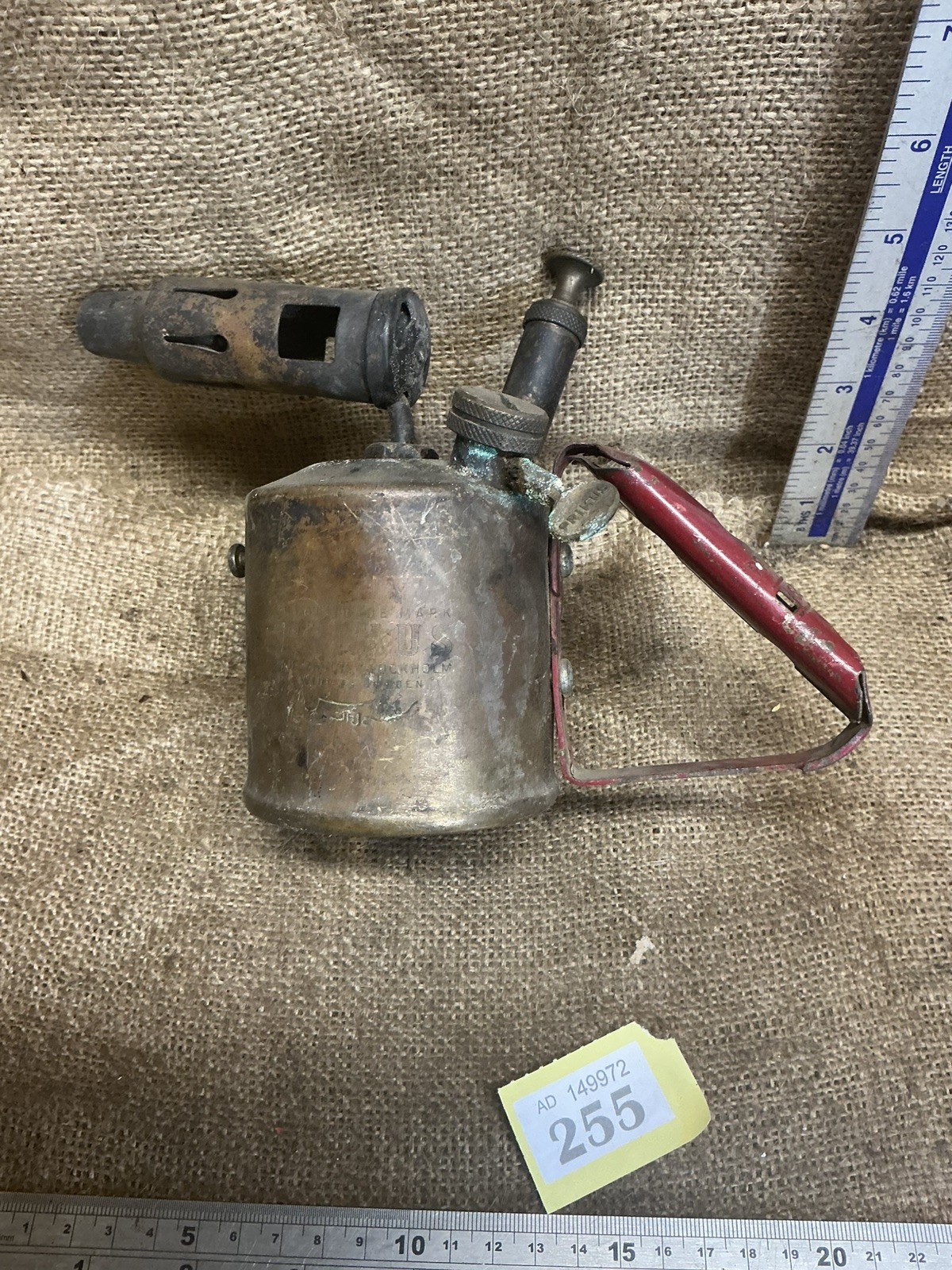 Vintage Original Monitor No.25 Paraffin Brass Blow Torch
