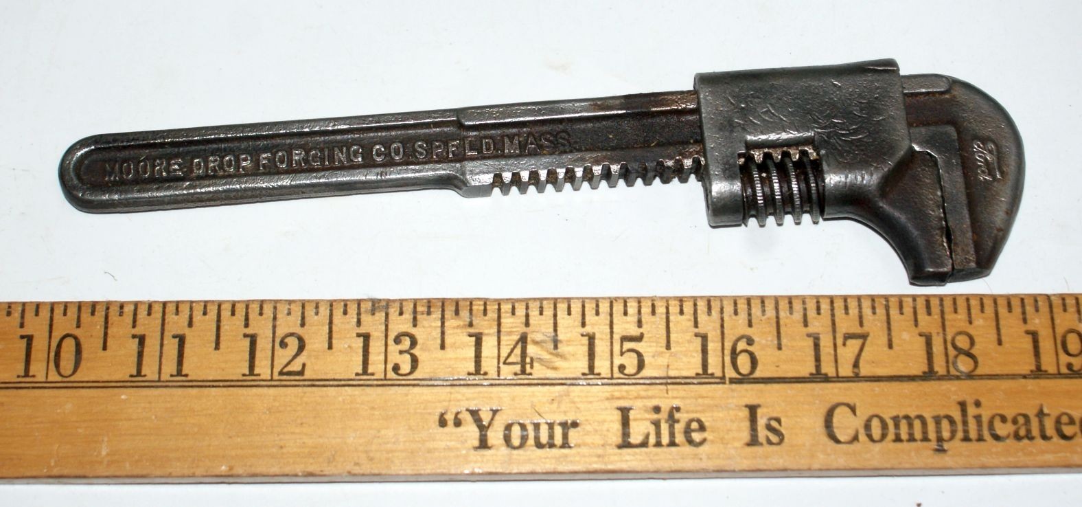 Moore Drop Forging FORD T-1387 9″ adjustable wrench Model A T Old Vintage