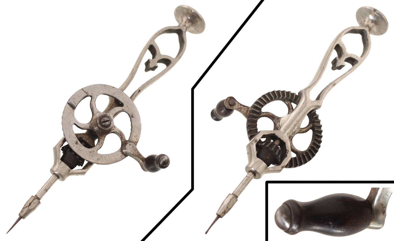 Founder’s Grade Millers Falls No. 4 Nickel Plated Jeweler’s Drill – mjdtoolparts