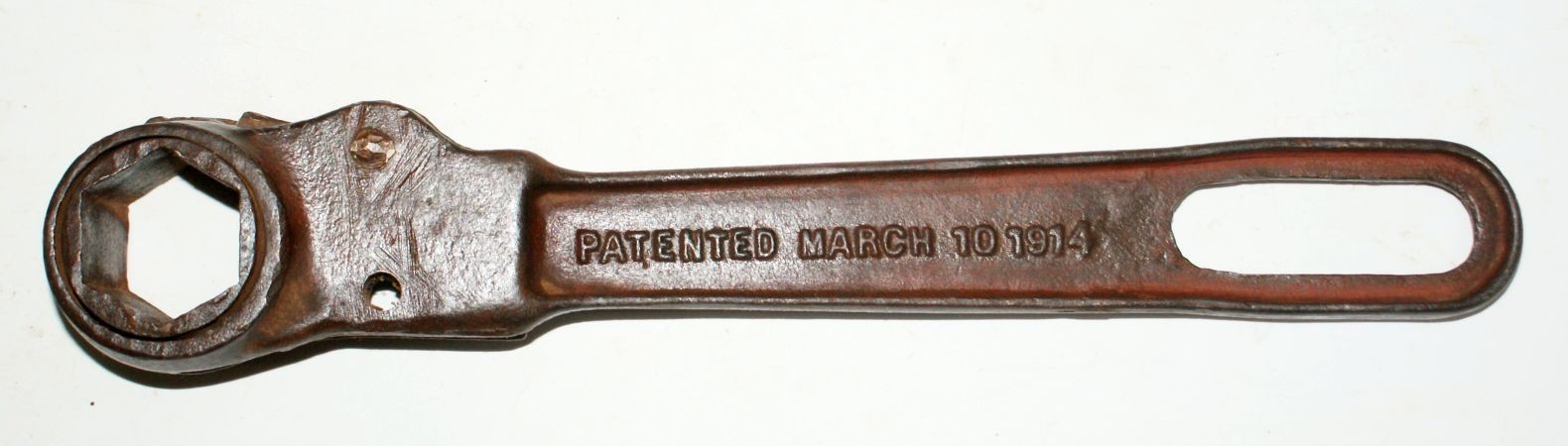 Old Antique Chicago POKORNEY 1914 Wright Patent Ratchet Wrench Tool