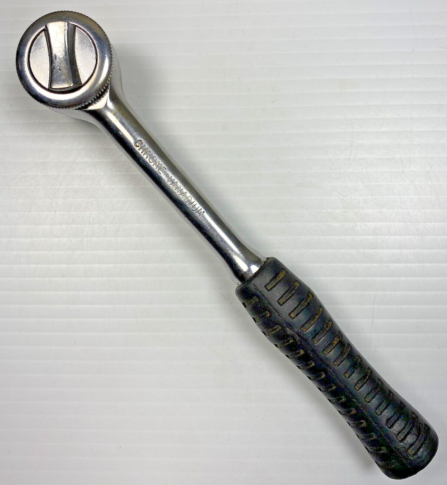 Vintage Chrome Vanadium – 3/8″ Drive Thumb Wheel Reversible Ratchet Wrench