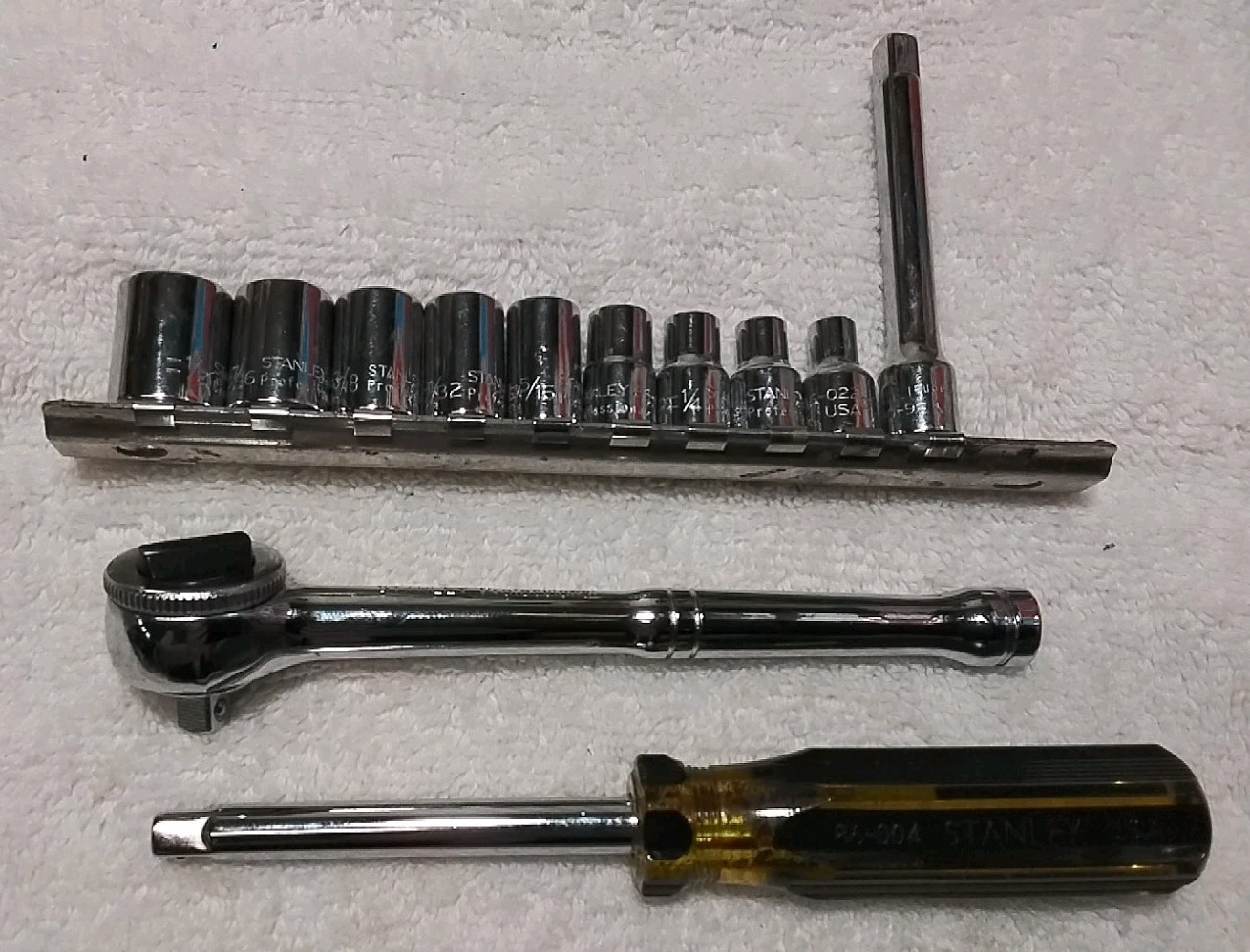 12PC STANLEY 1/4″ DRIVE SOCKET SET “PROFESSIONAL ” USA 🇺🇸