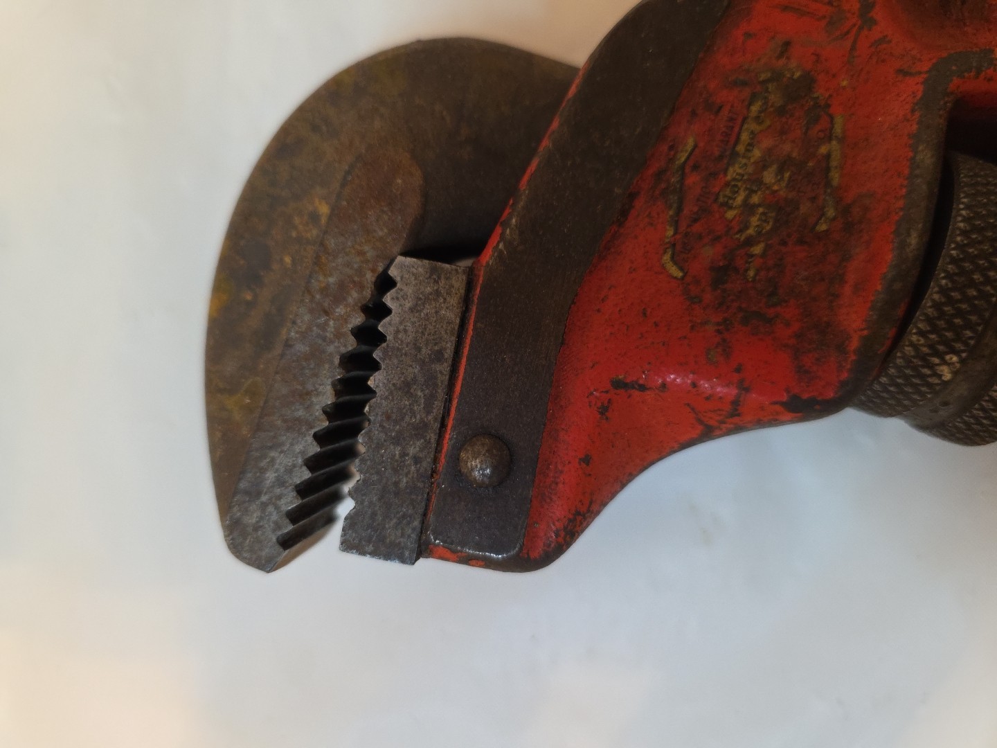 Vintage Ridge Tool Company Rigid E-18 Offset Heavy Duty Pipe Wrench Elyria OH