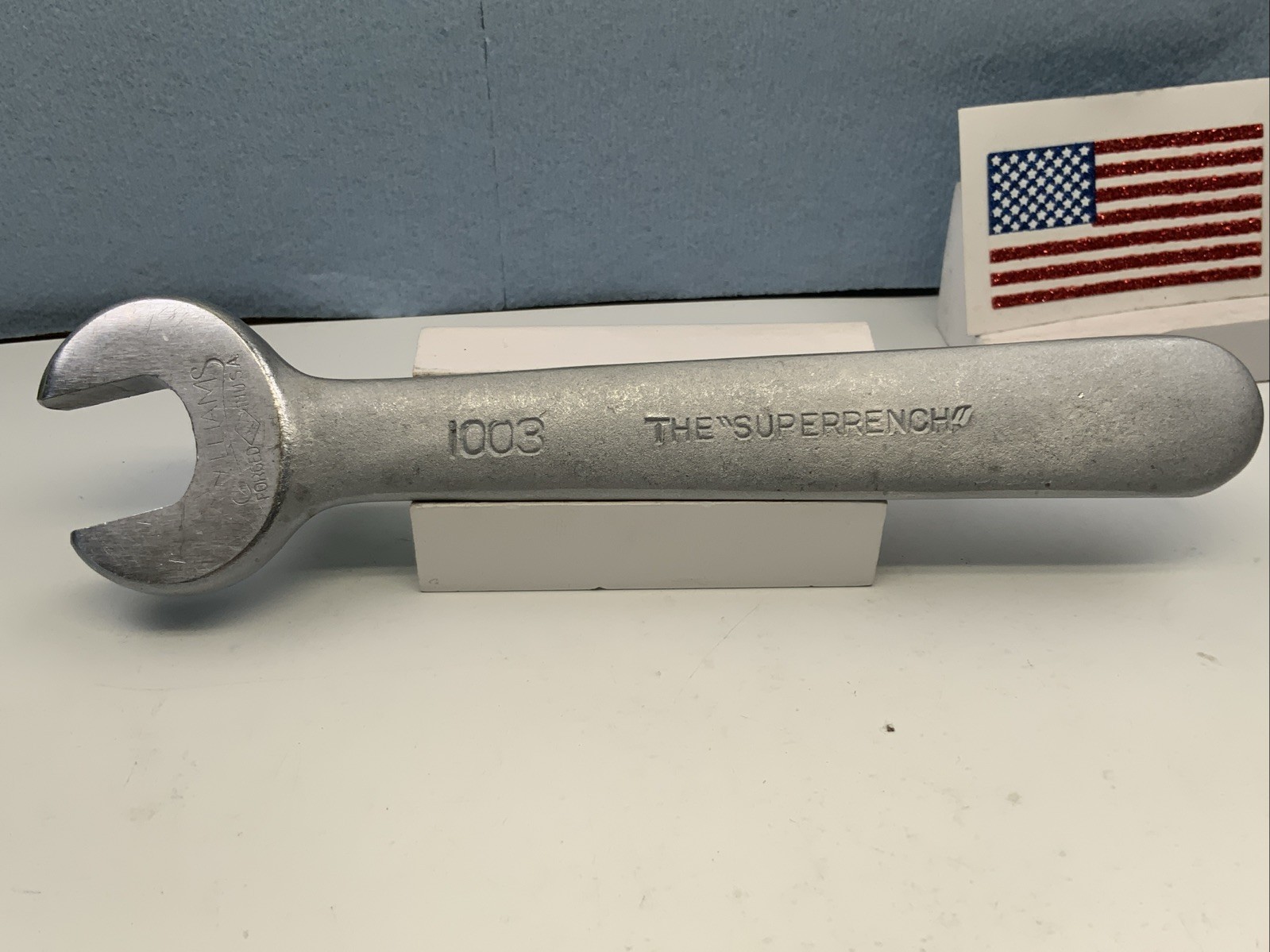 WILLIAMS 1003, 11/16in. Open End Wrench, “Superrench”, Chrome Alloy, USA