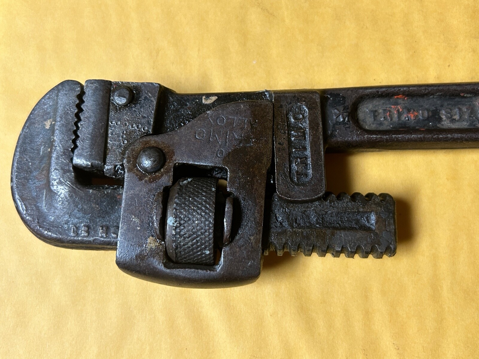Vintage 10″ Trimo Pipe Monkey Wrench Roxbury Mass USA