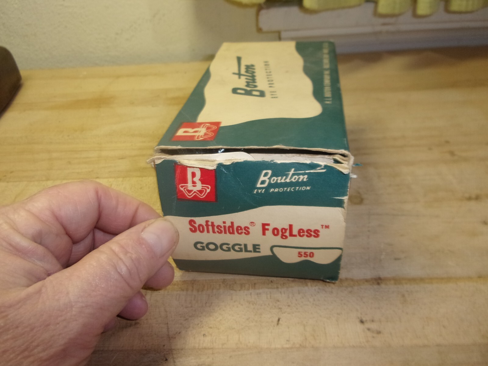 vintage bouton eye protection softside goggles #550 w/box FREE SHIPPING