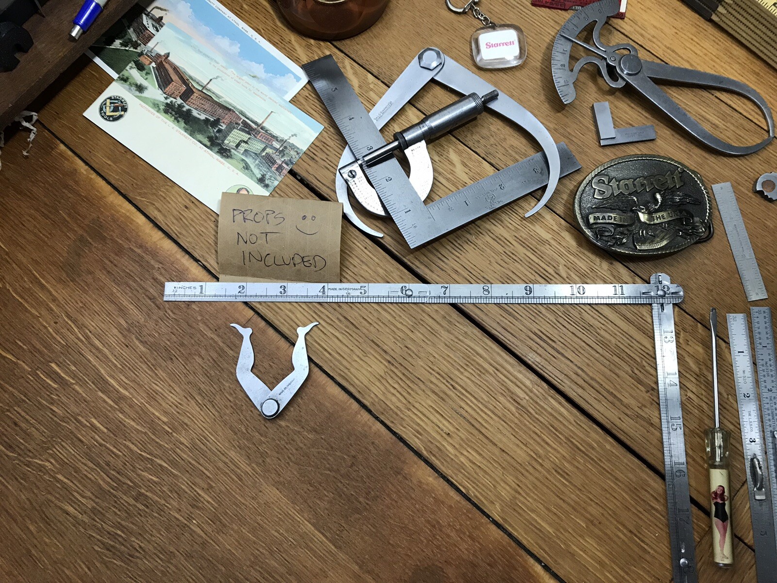 Calipers Tool – Figural Lady – Rare Vintage – Nude Woman – Naked Risqué Antique