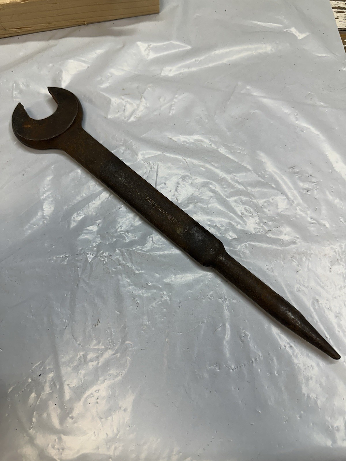 Vintage FAIRMOUNT CLEVE. 1” Spud Wrench 13″ Long Made in USA