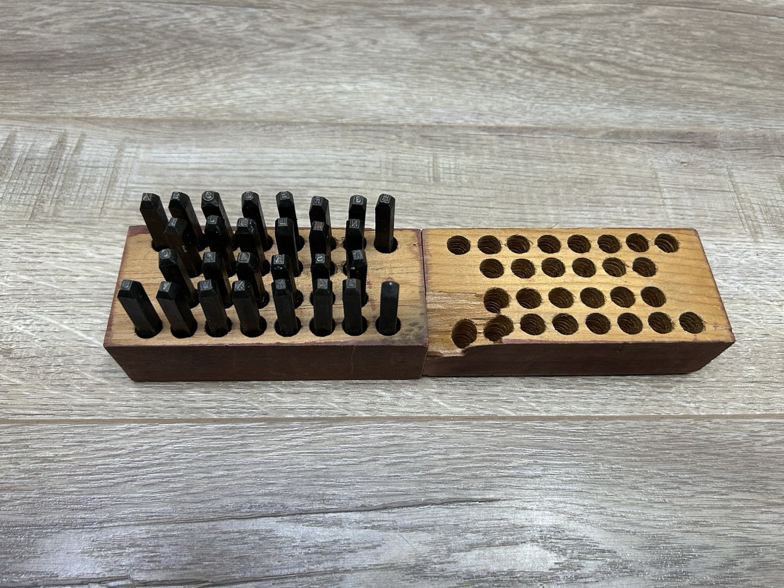 Millers Falls Machinist 3/32” Steel Letters Die Punches Stamp Set No. 1500 USA