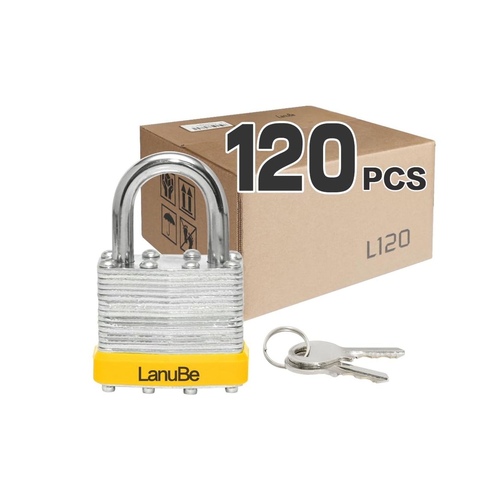 Lock Laminated keyed Padlock (1-9/16″, 40mm), keyed Alike Locks, Normal Shack…