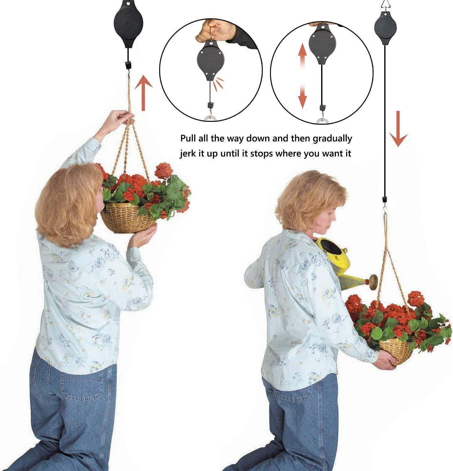 Easy Install 4-Pack Retractable Plant Hangers – Perfect for Bird Feeders