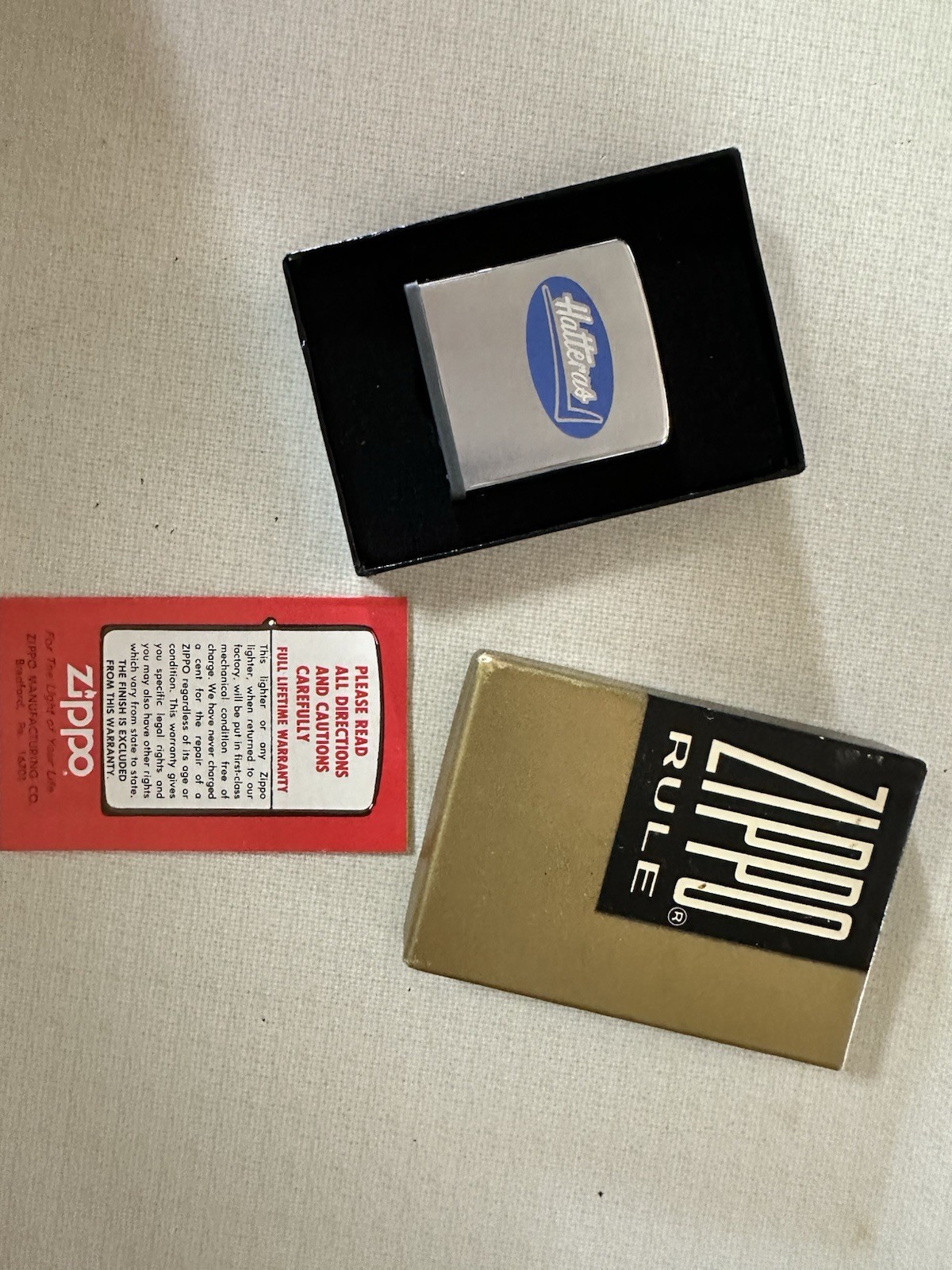 Zippo Rule Tape Measure Vintage Original w/ Box, Insert & Instructions Card