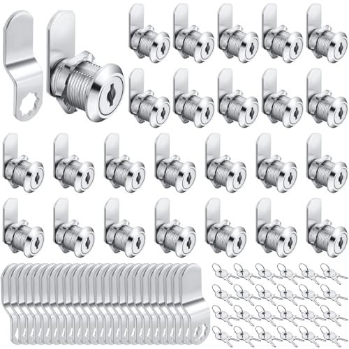 24 Sets Cabinet Locks with Keys – Secure Drawer, Mailbox, RV Storage Box Lock, Z