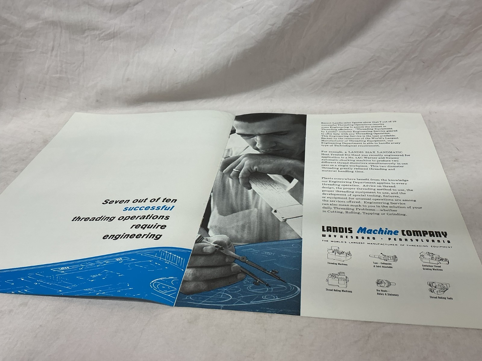 February 1960 Landis Machine Company Thread Tips Bulletin Brochure Pamphlet