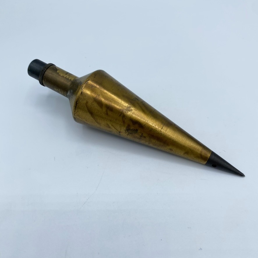 Vtg Brass Plumb Bob CST-16 6″ 16 ounces
