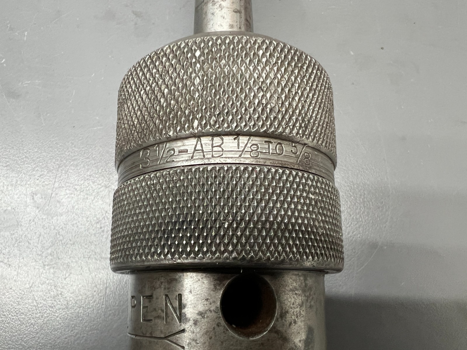 VINTAGE ETTCO PAT. 1914 3-1/2 AB MACHINIST CHUCK 1/8-5/8 MT2 – MADE IN USA
