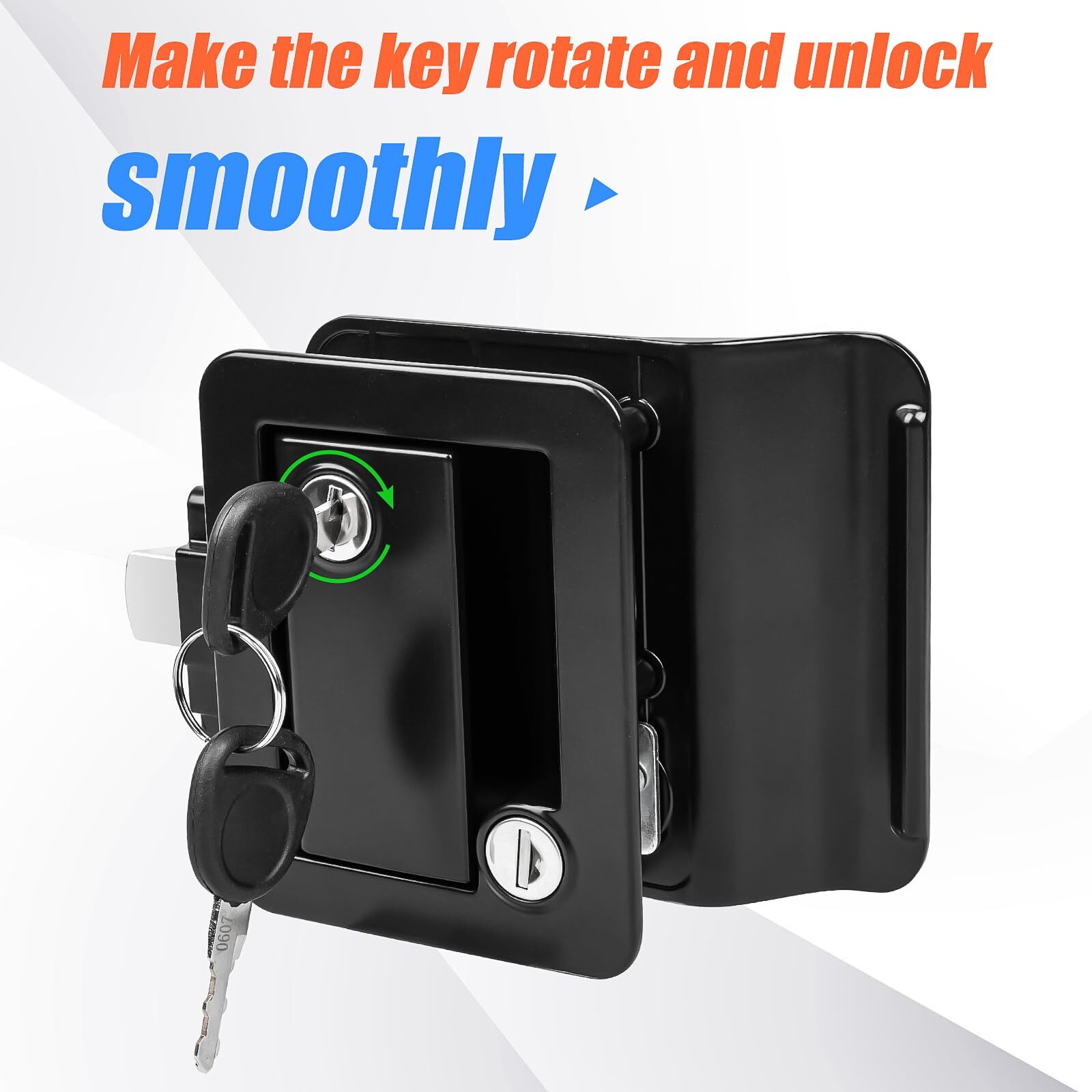 Siasky Black RV Door Lock Replacement Upgraded RV Door Latch with Paddle