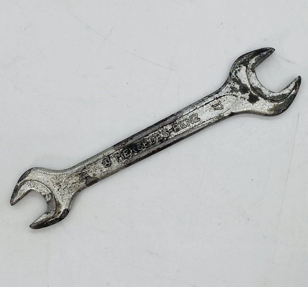 VINTAGE MERCEDES-BENZ WALTER 14mm x 17mm DIN 895 OPEN END WRENCH WEST GERMANY
