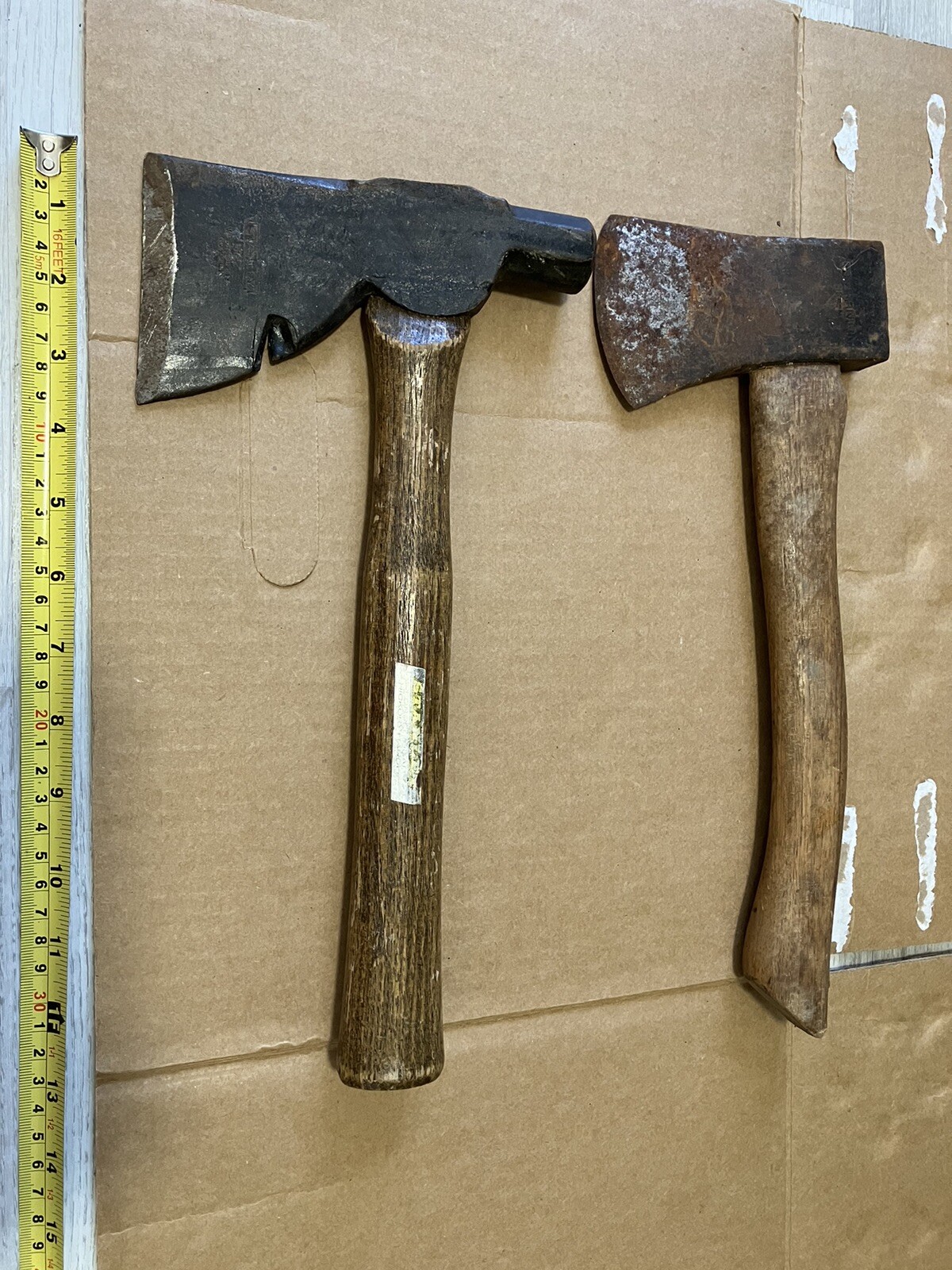 2 Piece Set Vintage Stanley Homestead H122 Single Bit Axe Hatchet & Companion