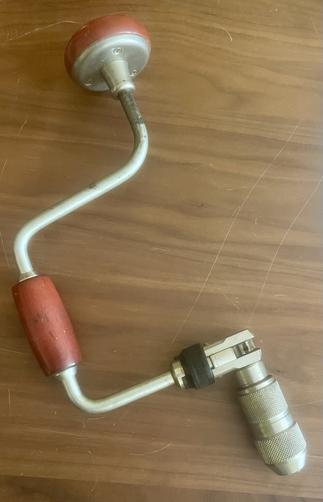 Vintage Manual Hand Crank Drills w/ Wood Handles