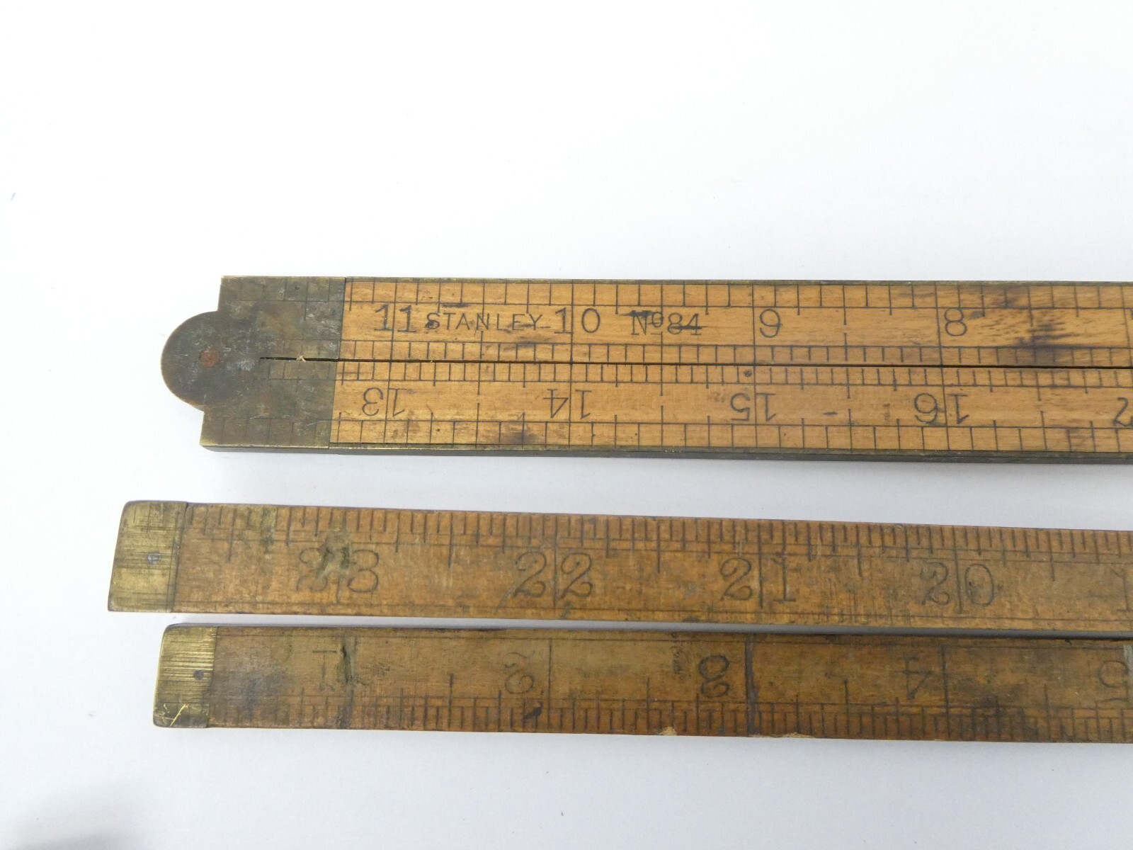 Mixed Lot of Folding Rules Rulers Lufkin X46 72” Stanley 10 No. 84 Unbranded