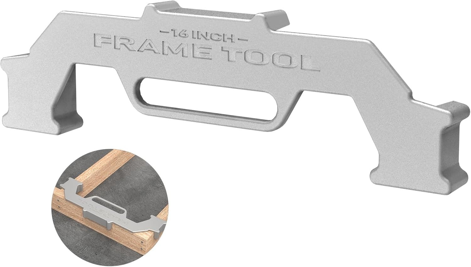 Cast Aluminum Framing Spacing Tool – 16 Inch Precision Jig for Optimal Framing