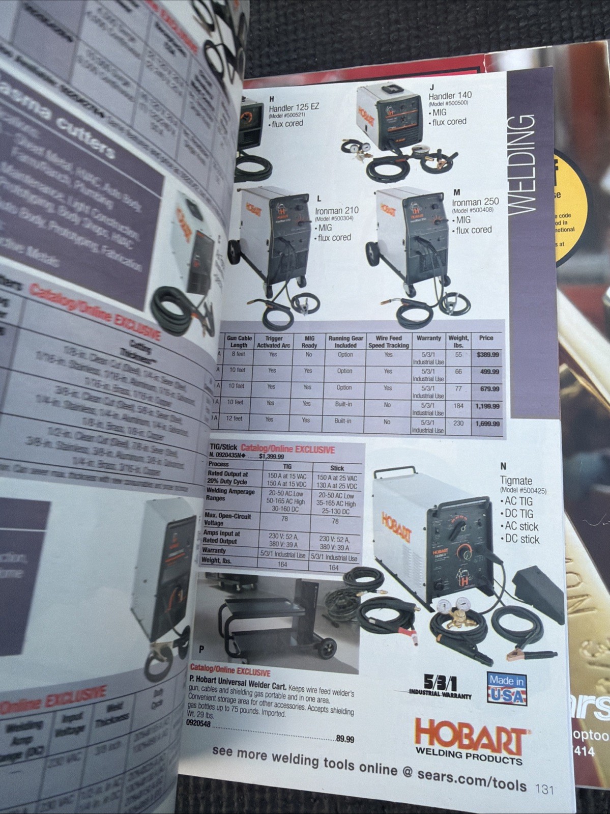 Sears Craftsman Power Hand Tools Catalog 2007 2008 181 Pages
