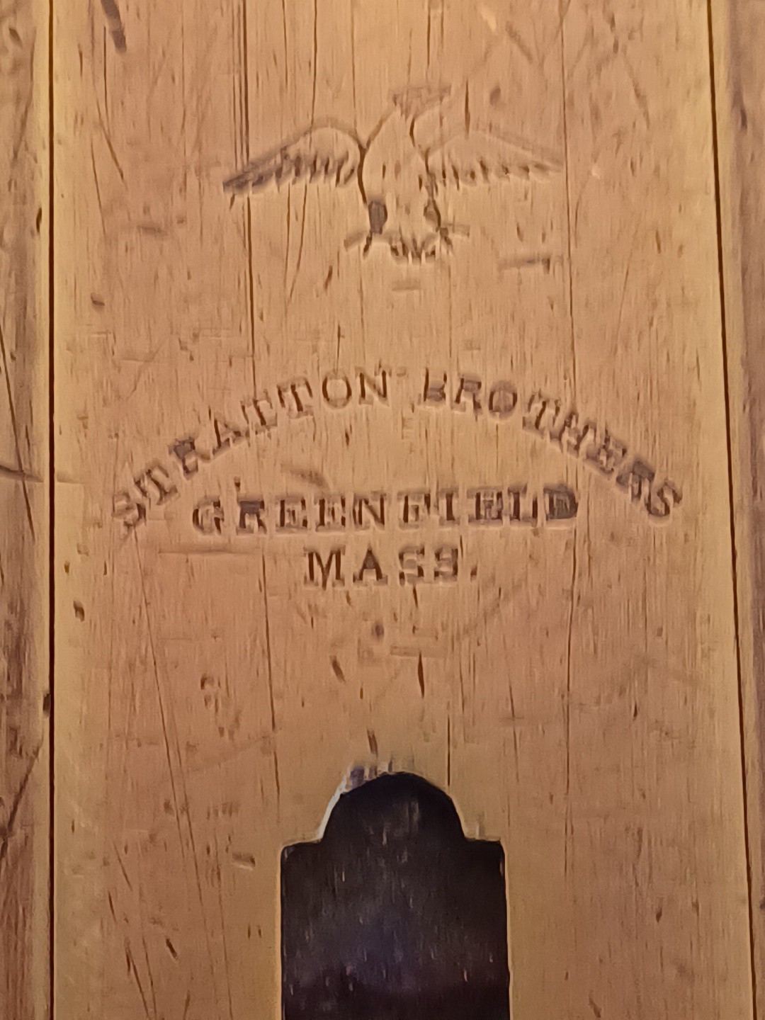 Stratton Brothers 24″ Fully Brass Bound Wooden Level Greenfield,Mass Complete