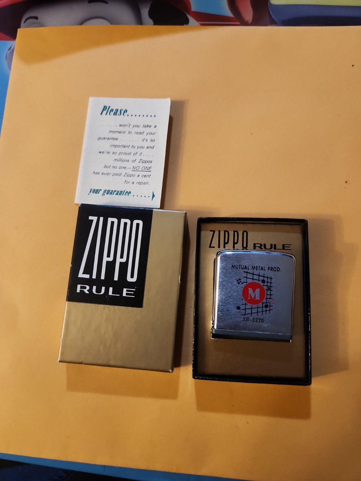 Vintage Zippo Rule Advertising Tape Measure – New-In Box