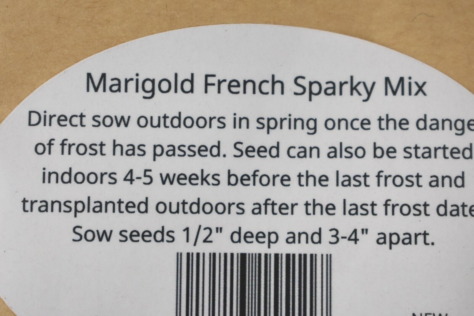 Lot Of 2 Raw Earth Colors Marigold French Sparky Mix Planting Seeds Gardening