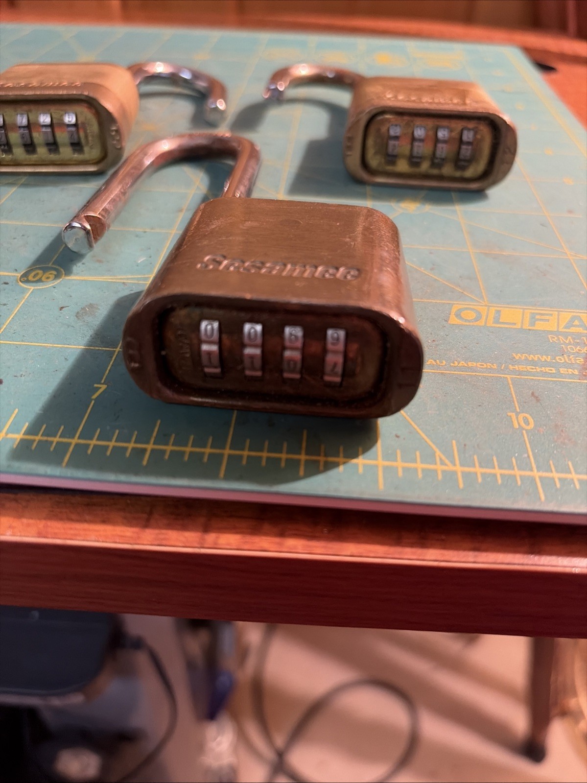 Lot of 3 Vintage Sesamee Combination Locks
